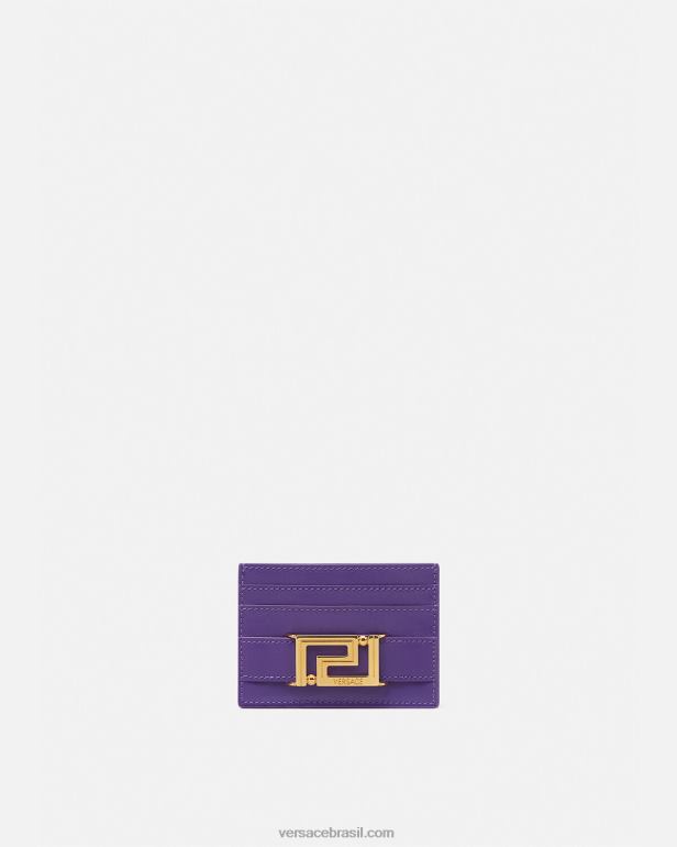 acessórios P2TX579 Versace porta cartão deusa Greca tolet mulheres