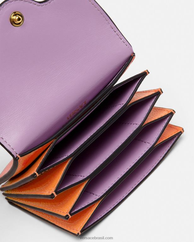 acessórios P2TX581 Versace titular do cartão la medusa laranja mulheres