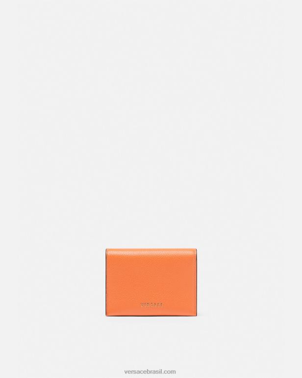 acessórios P2TX581 Versace titular do cartão la medusa laranja mulheres