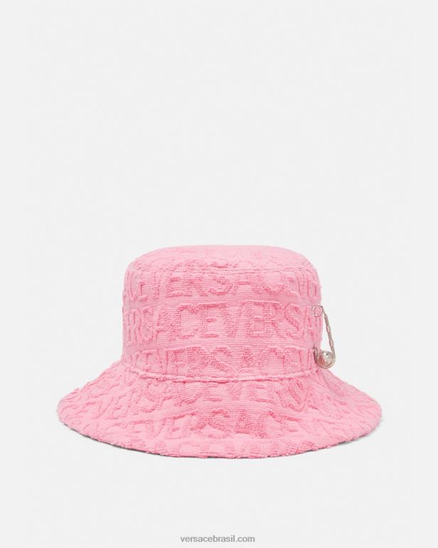 acessórios P2TX865 Versace chapéu balde de toalha rosa mulheres