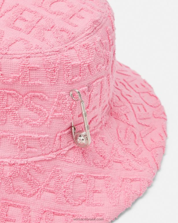 acessórios P2TX865 Versace chapéu balde de toalha rosa mulheres