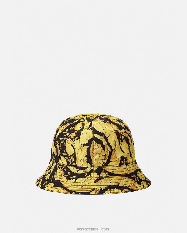acessórios P2TX873 Versace chapéu balde barroco imprimir mulheres