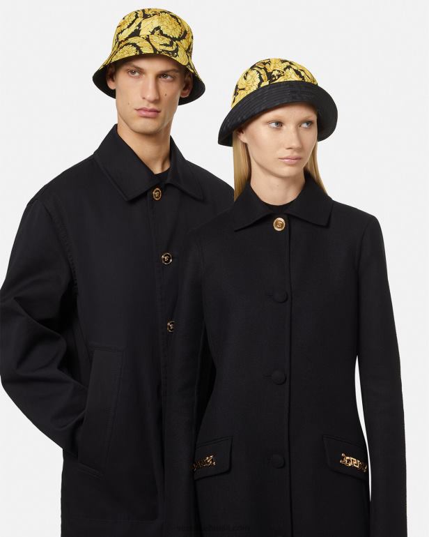 acessórios P2TX873 Versace chapéu balde barroco imprimir mulheres