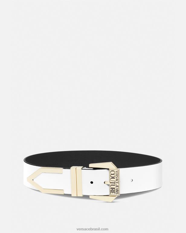 acessórios P2TX2335 Versace cinto com logotipo branco mulheres