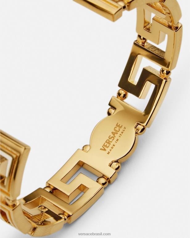 acessórios P2TX757 Versace pulseira medusa greca ouro mulheres