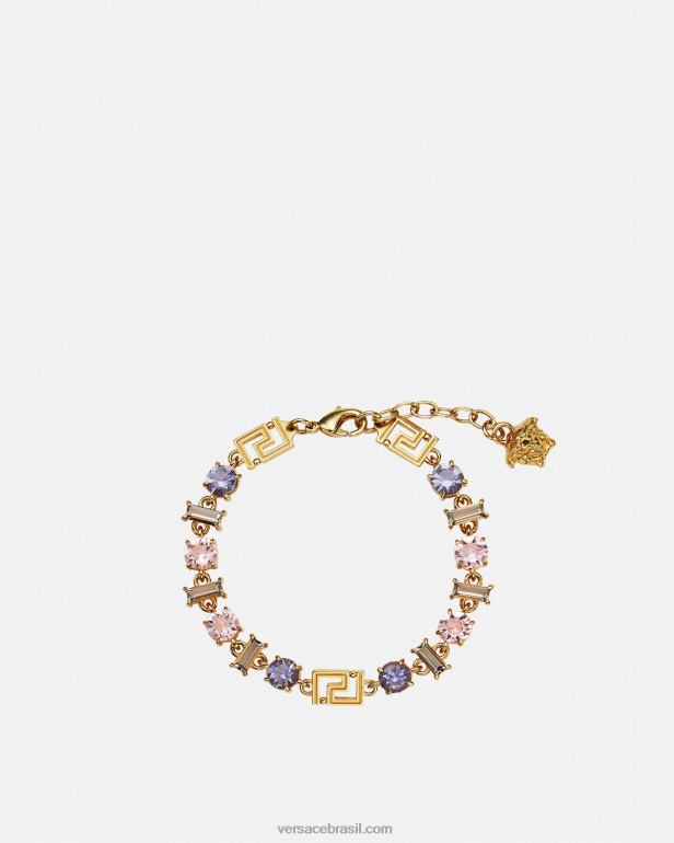 acessórios P2TX839 Versace pulseira de cristal greca Uma cor mulheres