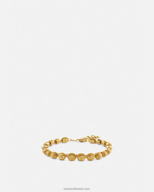 acessórios P2TX844 Versace gargantilha medusa biggie ouro mulheres