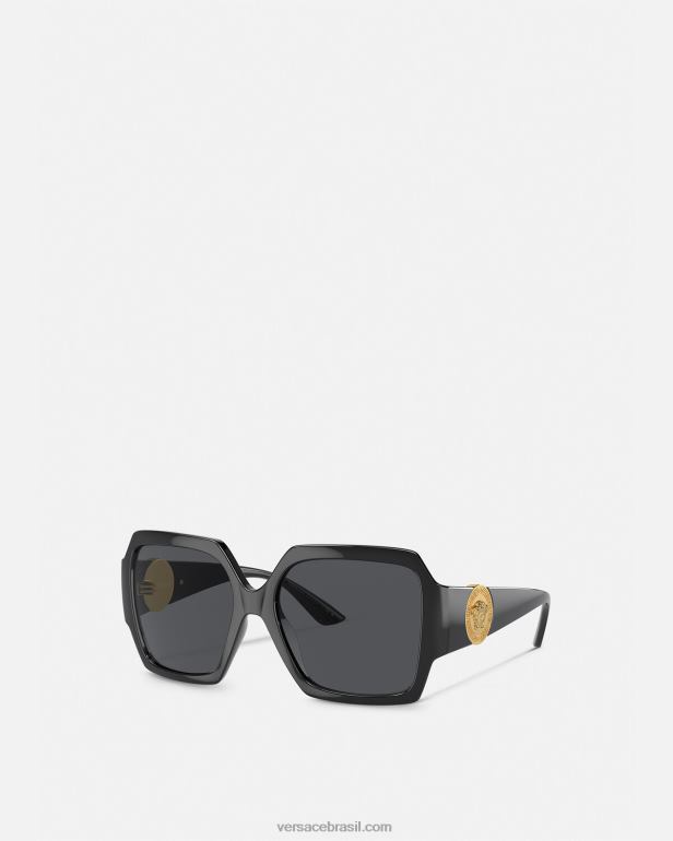 acessórios P2TX583 Versace óculos de sol medusa preto mulheres
