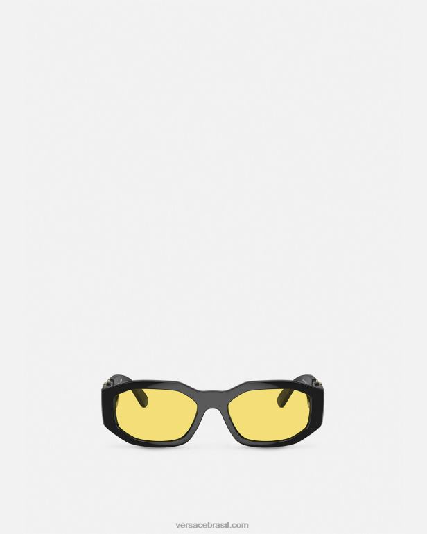 acessórios P2TX591 Versace óculos de sol medusa biggie preto mulheres