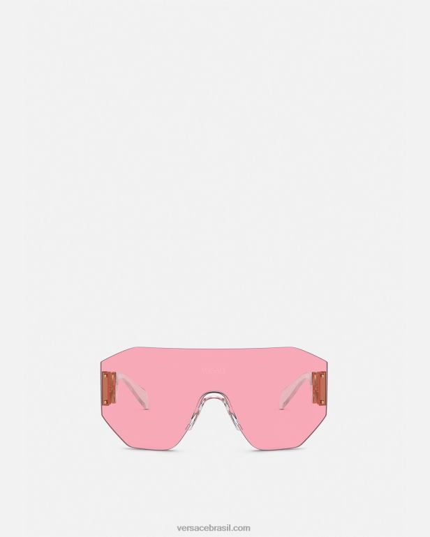 acessórios P2TX610 Versace óculos de sol medusa biggie ouro e rosa mulheres
