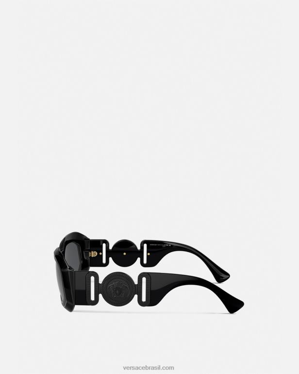 acessórios P2TX639 Versace óculos maxi medusa biggie preto mulheres