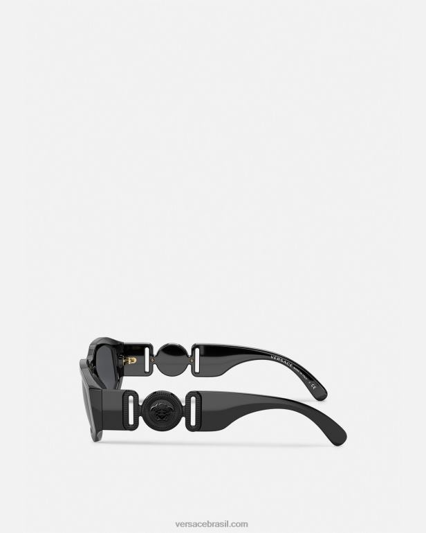 acessórios P2TX645 Versace óculos de sol medusa biggie preto mulheres