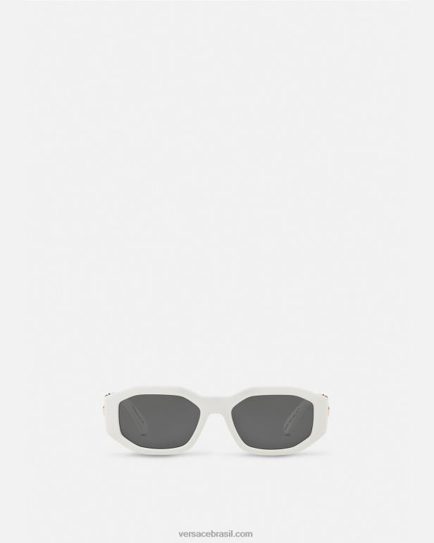 acessórios P2TX647 Versace óculos de sol medusa biggie branco mulheres