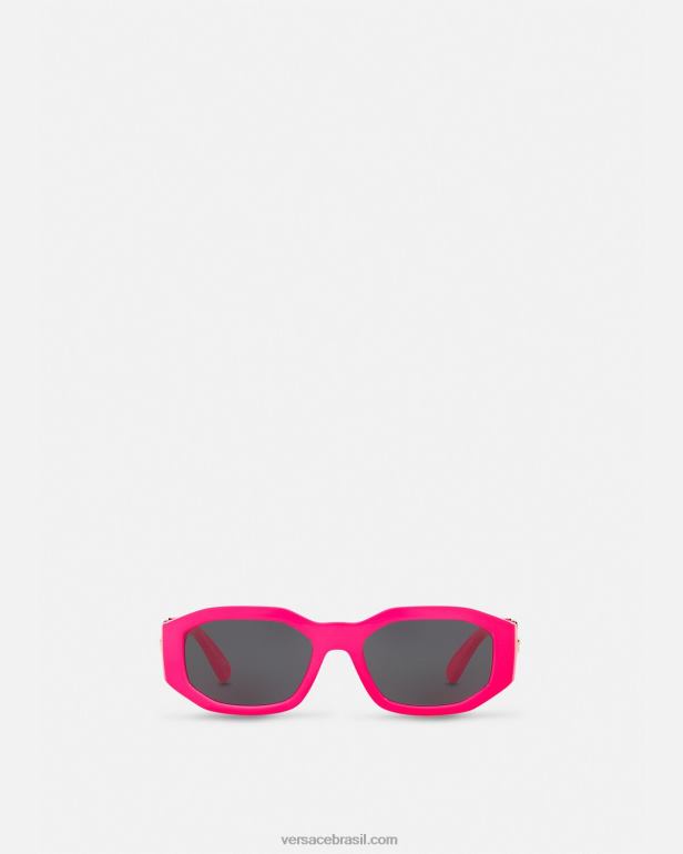 acessórios P2TX649 Versace óculos de sol medusa biggie fúcsia mulheres