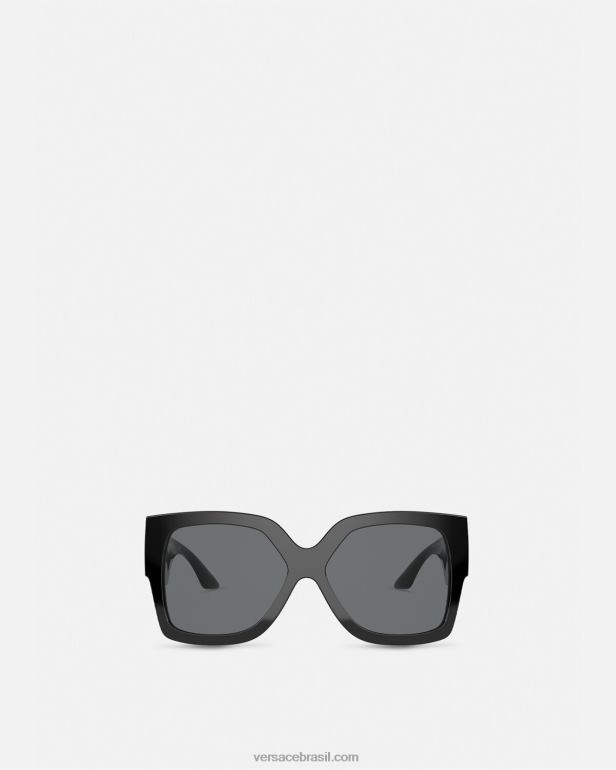 acessórios P2TX667 Versace óculos de sol grego preto mulheres