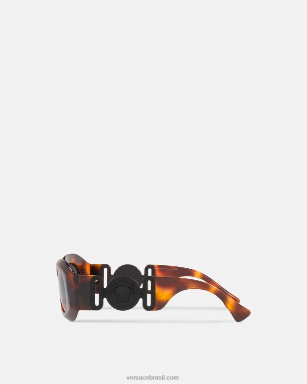 acessórios P2TX691 Versace óculos maxi medusa biggie Havana mulheres