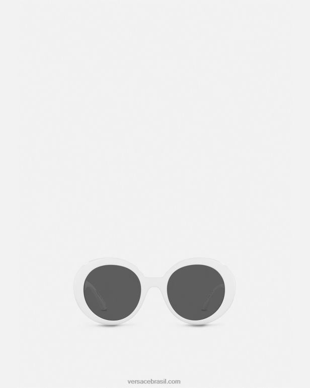 acessórios P2TX699 Versace óculos de sol borboleta medusa branco mulheres
