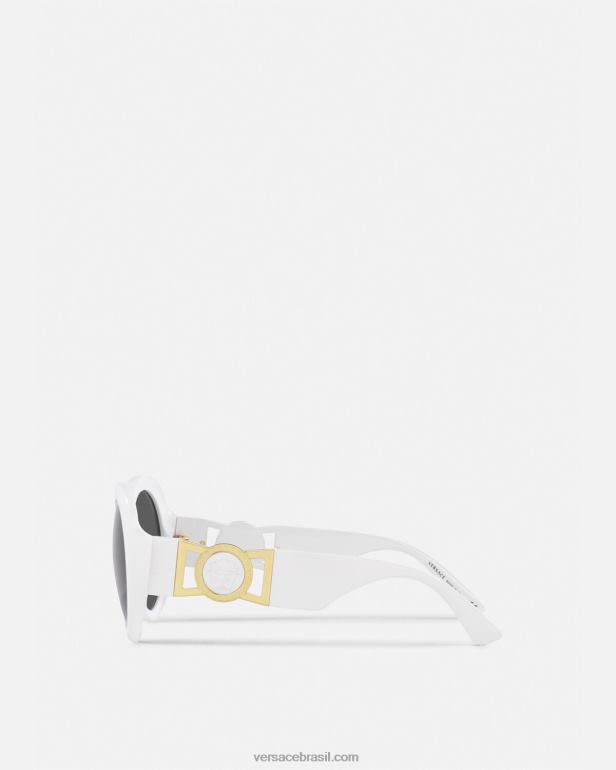 acessórios P2TX699 Versace óculos de sol borboleta medusa branco mulheres