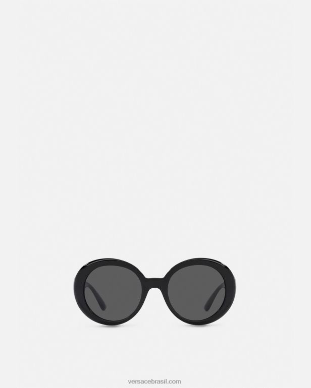 acessórios P2TX700 Versace óculos de sol borboleta medusa preto mulheres