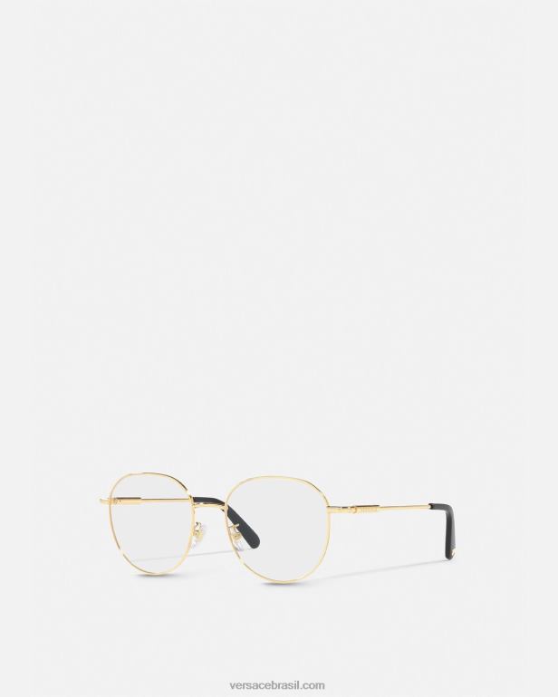 acessórios P2TX708 Versace óculos glam medusa ouro mulheres