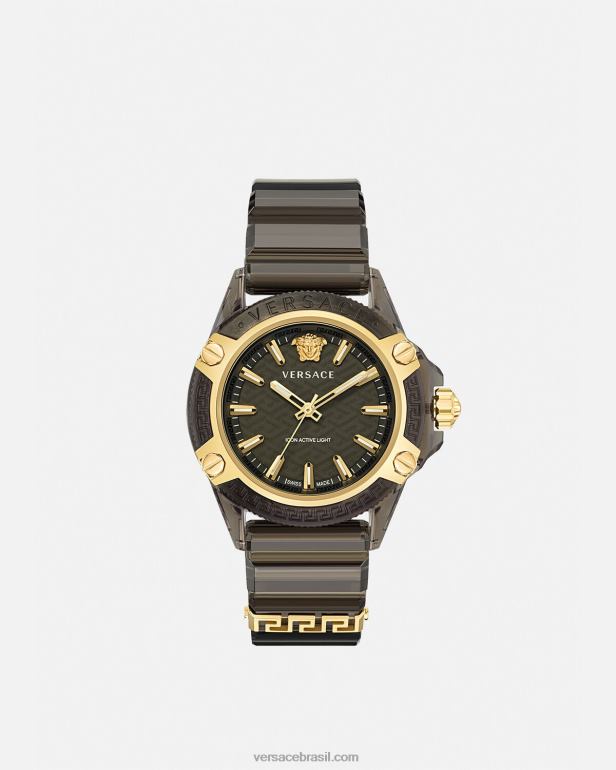 acessórios P2TX940 Versace ícone relógio indiglo ativo pênalti mulheres