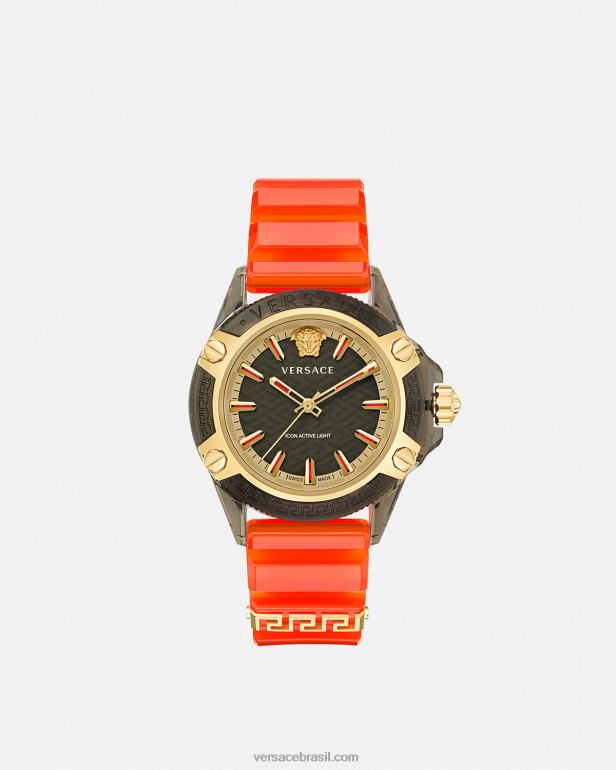 acessórios P2TX941 Versace ícone relógio indiglo ativo pênalti mulheres