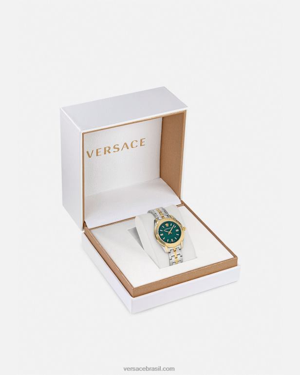 acessórios P2TX946 Versace relógio feminino Greca Time pênalti mulheres