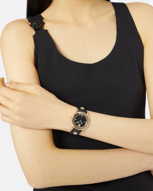 acessórios P2TX966 Versace relógio v-tributo preto mulheres