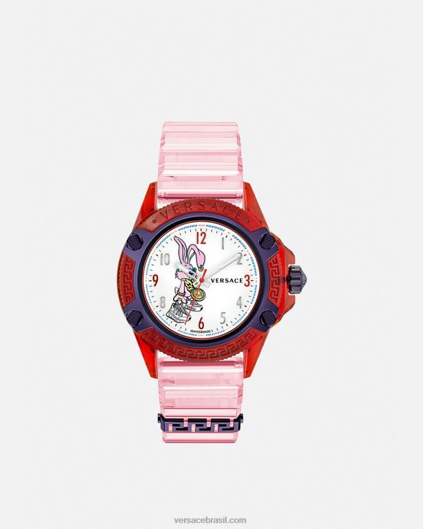 acessórios P2TX978 Versace ícone ativo ano novo lunar coelho relógio pênalti mulheres