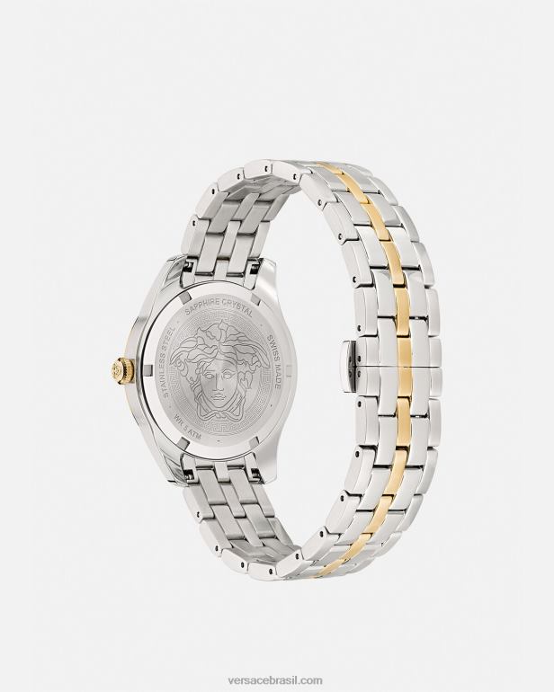 acessórios P2TX988 Versace relógio feminino Greca Time pênalti mulheres