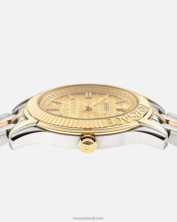 acessórios P2TX988 Versace relógio feminino Greca Time pênalti mulheres