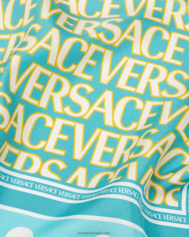 acessórios P2TX884 Versace lenço de seda completo imprimir mulheres