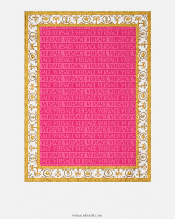 roupas íntimas e moda praia P2TX1202 Versace eu toalha de praia barroca fúcsia mulheres