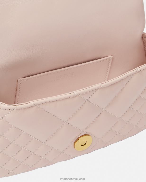 bolsas P2TX243 Versace bolsa de ombro mini deusa greca luz rosa mulheres