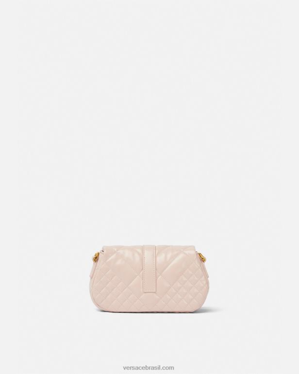 bolsas P2TX243 Versace bolsa de ombro mini deusa greca luz rosa mulheres