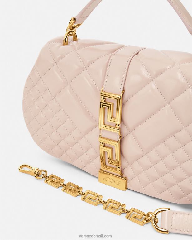 bolsas P2TX245 Versace bolsa de ombro deusa grega luz rosa mulheres