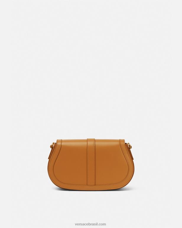 bolsas P2TX249 Versace bolsa de ombro deusa grega caramelo mulheres