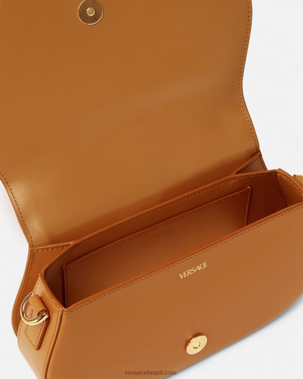 bolsas P2TX249 Versace bolsa de ombro deusa grega caramelo mulheres