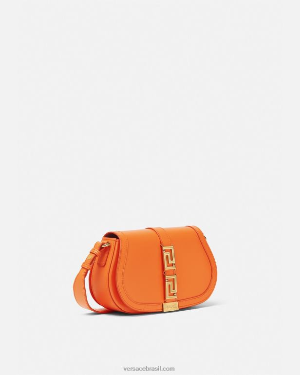 bolsas P2TX250 Versace bolsa de ombro deusa grega laranja mulheres