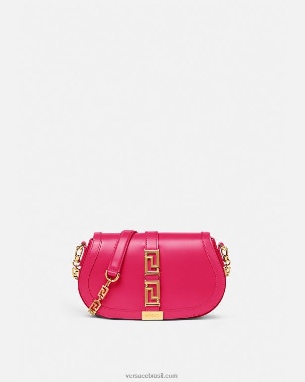 bolsas P2TX252 Versace bolsa de ombro deusa grega rosa mulheres