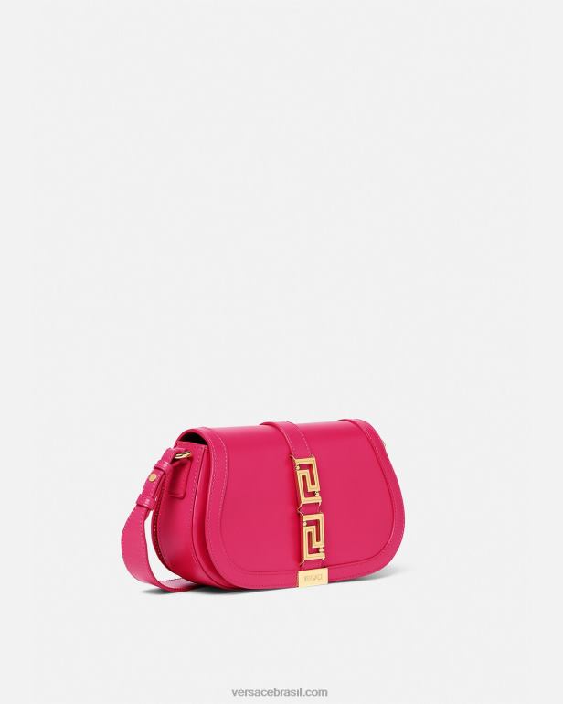 bolsas P2TX252 Versace bolsa de ombro deusa grega rosa mulheres