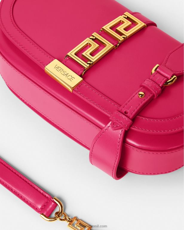 bolsas P2TX252 Versace bolsa de ombro deusa grega rosa mulheres
