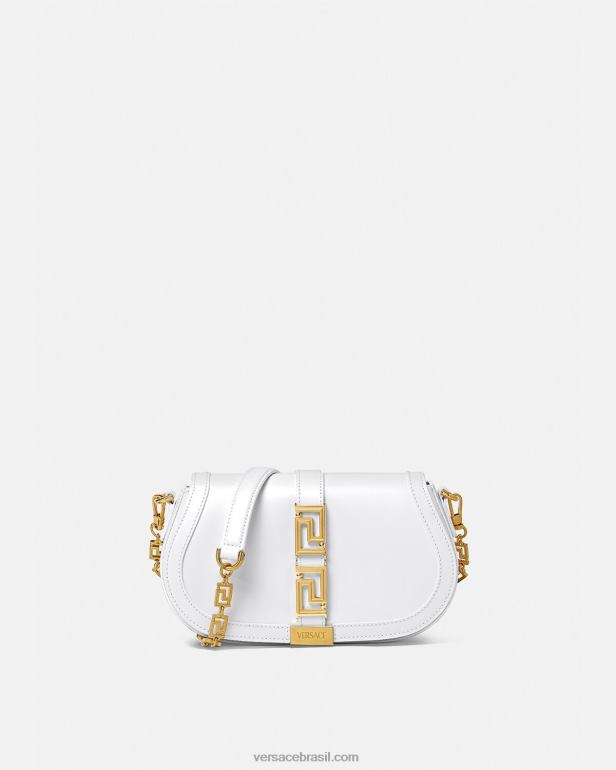 bolsas P2TX253 Versace bolsa de ombro deusa grega branco mulheres