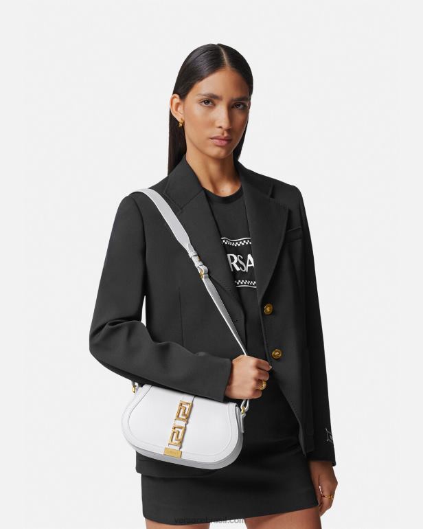 bolsas P2TX253 Versace bolsa de ombro deusa grega branco mulheres