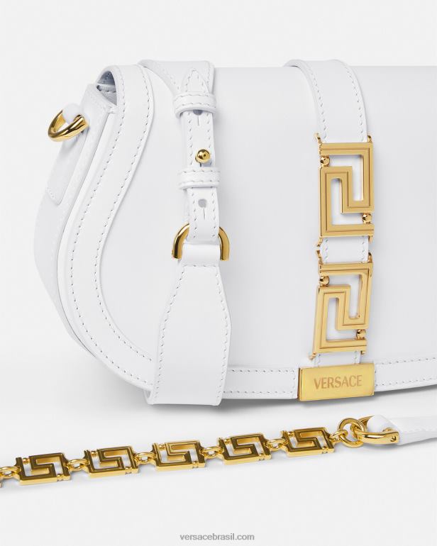 bolsas P2TX253 Versace bolsa de ombro deusa grega branco mulheres