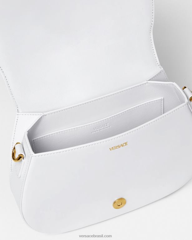 bolsas P2TX255 Versace bolsa de ombro grande deusa greca branco mulheres