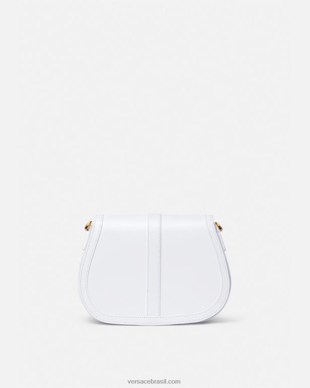 bolsas P2TX255 Versace bolsa de ombro grande deusa greca branco mulheres