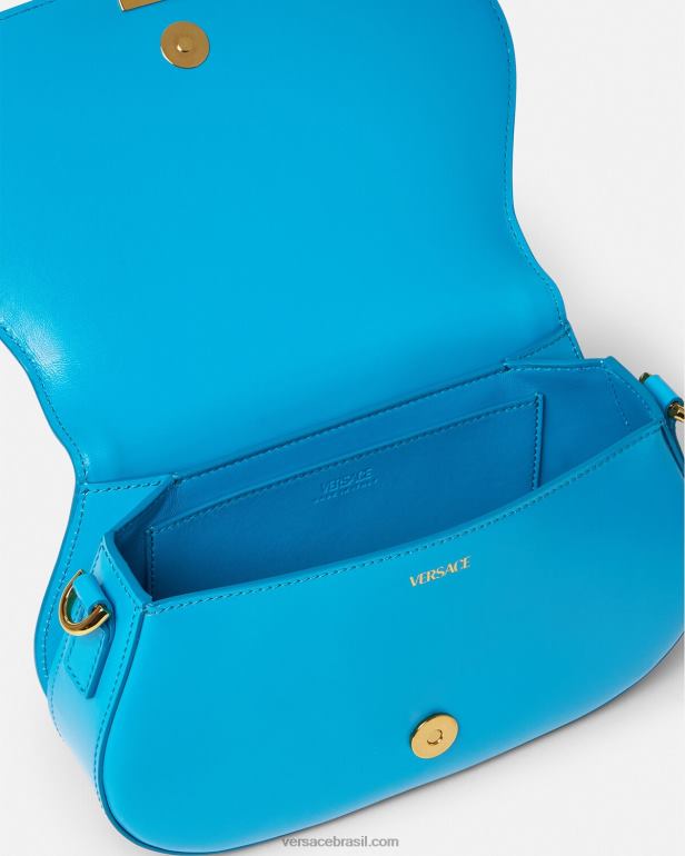 bolsas P2TX266 Versace bolsa de ombro deusa grega dv azul mulheres