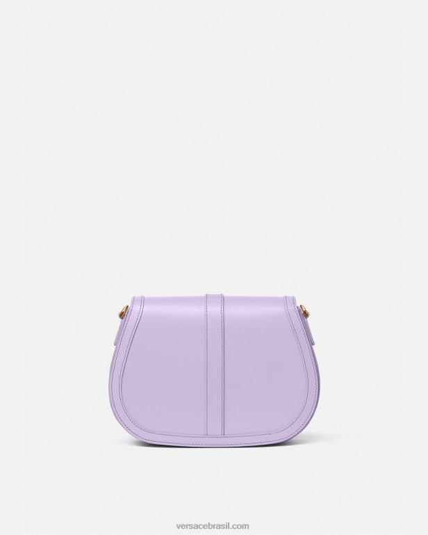 bolsas P2TX272 Versace bolsa de ombro grande deusa greca lilás mulheres