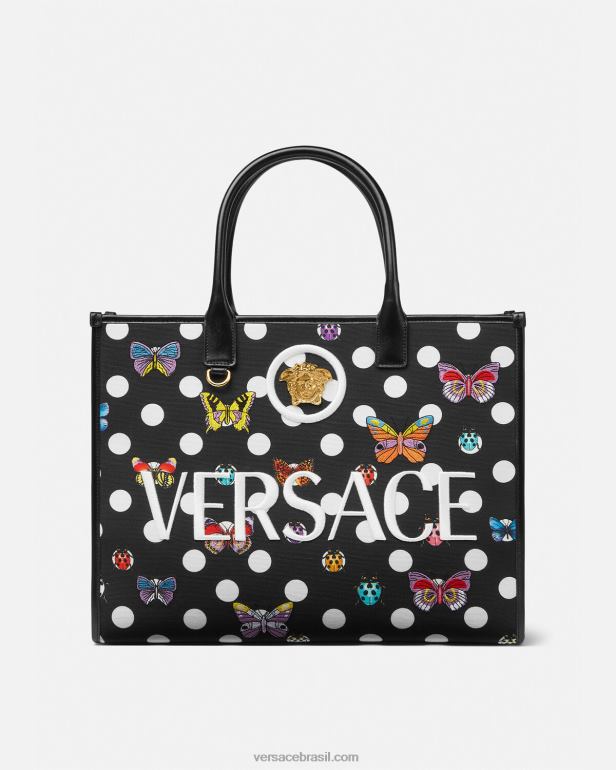 bolsas P2TX300 Versace bolsa grande com borboletas imprimir mulheres